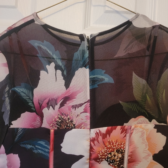 Marciano Floral Silk Dress - Picture 6 of 9